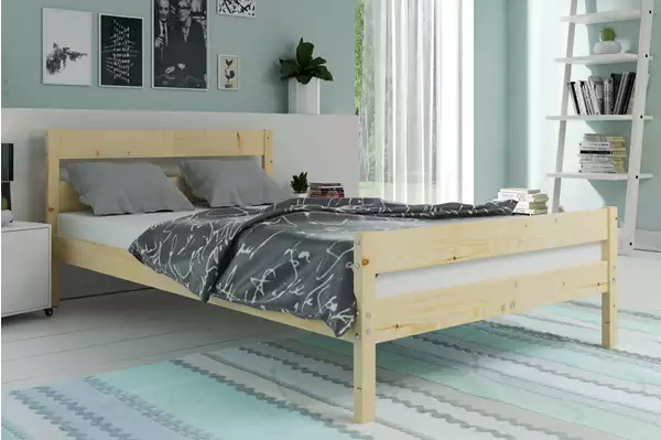 Säng Orbis 140X200, naturträ | Interbeds Wizualizacja
